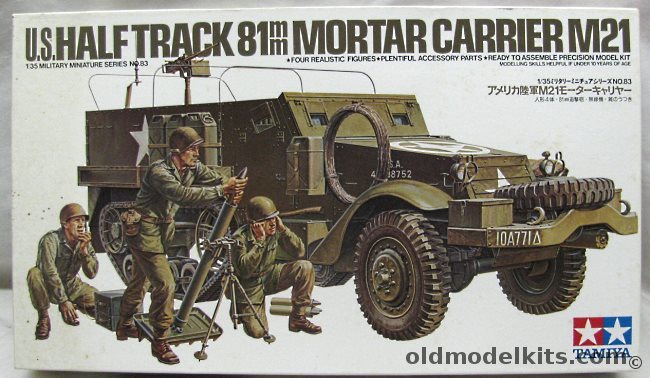 Tamiya 1/35 M21 Half Track 81mm Mortar Carrier, 35083 plastic model kit